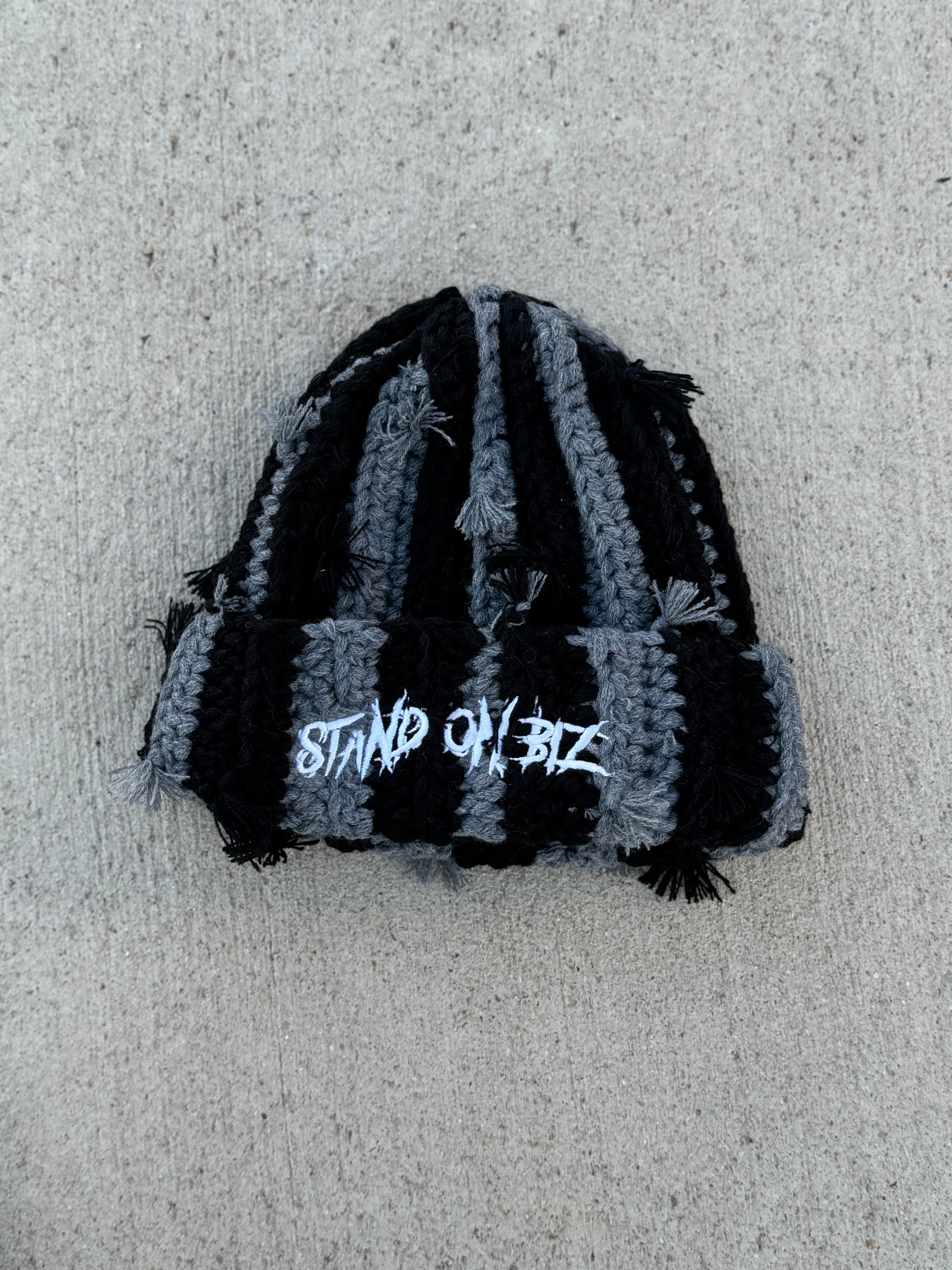 Black and Grey Beanie